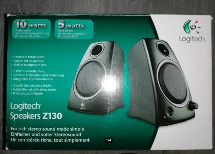 Logitech Speakers Z130, Computers en Software, Pc speakers, Gebruikt, Audiokanaal 2.0, Ophalen of Verzenden