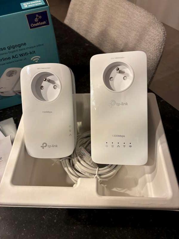 TP-Link TL-WPA8635P KIT WiFi 1200 Mbps 2 adapters., Informatique & Logiciels, Amplificateurs wifi, Comme neuf, Enlèvement ou Envoi