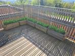 Bacs à plantes Oh Green en bois – 6 pièces – avec fausses pl, Ophalen, Minder dan 60 cm, Tuin, Zo goed als nieuw