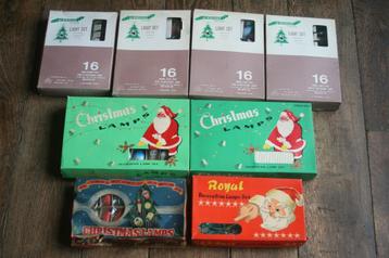 8 dozen kerstlampjes jaren 50 (128 lampjes branden!!!) beschikbaar voor biedingen