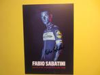 wielerkaart 2018 team quick step fabio sabatini signe, Comme neuf, Envoi