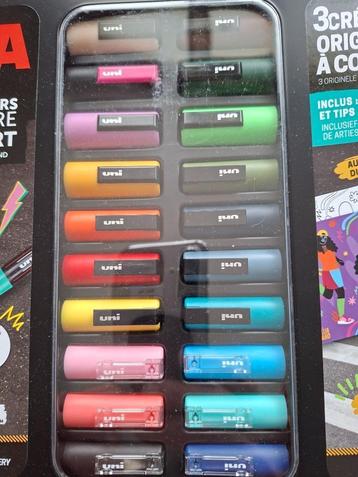 Set van 20 Posca markers NIEUW beschikbaar voor biedingen