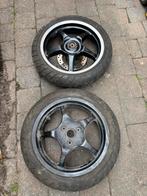 Yamaha Aerox velgenset 13 Inch Zwart / gepolierde rand, Ophalen, Yamaha