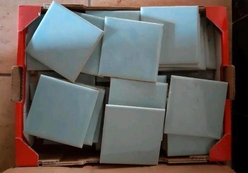 Vintage blauwe badkamer tegels ongeveer 8 m2, Doe-het-zelf en Bouw, Tegels, Gebruikt, Ophalen