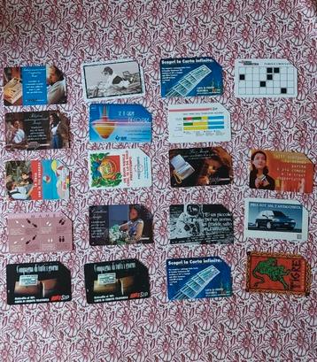 18 cartes téléphoniques Italie, Enlèvement ou Envoi
