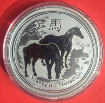 2 oz .999 zilveren munt 'Year of the Horse' beschikbaar voor biedingen