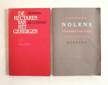 Poëzie: Leonard Nolens / Herman De Coninck beschikbaar voor biedingen