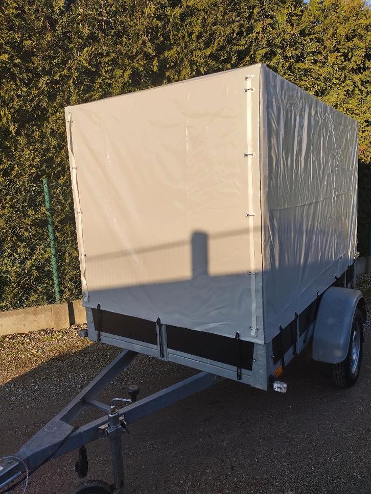 Remorque à essieu simple Twin Arcs avec bâche, Autos : Divers, Remorques, Enlèvement