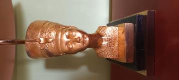 Prachtig Beeldje van Nefertiti – Bronskleurig – In Topstaat! beschikbaar voor biedingen