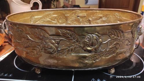 Ancienne vasque ovale en cuivre tête de lion, Antiquités & Art, Antiquités | Bronze & Cuivre, Cuivre, Enlèvement