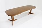 Vintage Deense grote ovalen uitschuifbare eettafel XXL, Ophalen
