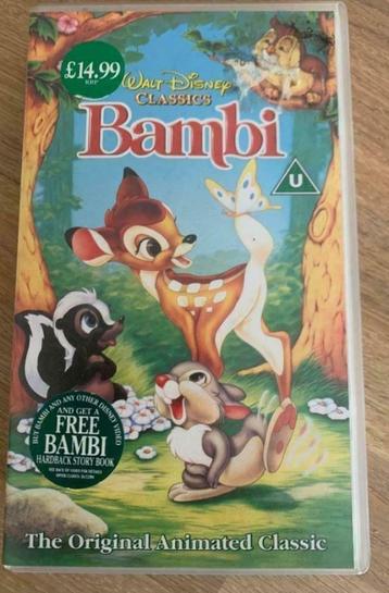 VHS Bambi, Verzamelen, Disney, Ophalen of Verzenden, Bambi of Dumbo, Gebruikt