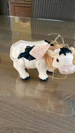 Leuk beeldje koe met bel nieuw collectible features, Verzamelen, Ophalen of Verzenden, Nieuw, Dier