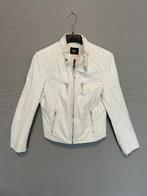 Witte lederen jas van Saki (M/38), Kleding | Dames, Maat 38/40 (M), Wit, Ophalen of Verzenden, Saki