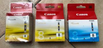 3 CANON PIXMA TONERS (ongeopend): 5 €/stuk beschikbaar voor biedingen