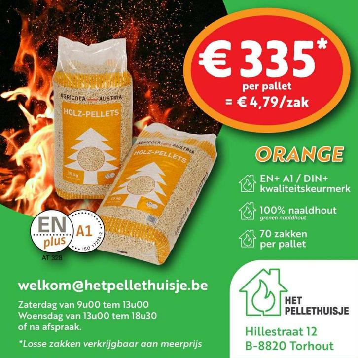 Agricola HoutPellets, Tuin en Terras, Terrasverwarmers, Nieuw, Ophalen