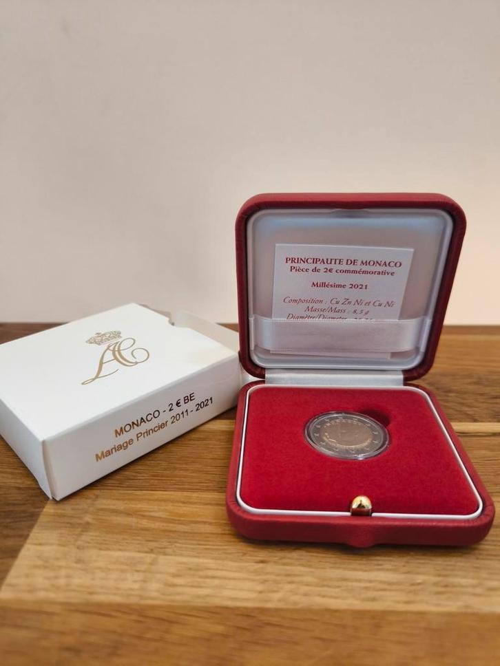 2 euro commémorative BE Monaco 2021, Timbres & Monnaies, Monnaies | Europe | Monnaies euro, Monaco, Enlèvement
