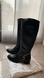 Natan zwarte lederen laarzen maat 37, Kleding | Dames, Ophalen, Hoge laarzen, Zwart, Gedragen