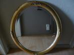 oude spiegel met gouden kader 68 cm op 58 cm, Antiek en Kunst, Ophalen of Verzenden