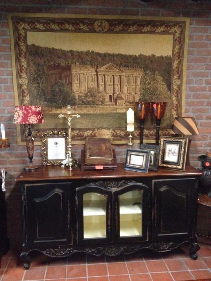 UNIEK massief DRESSOIR TV-MEUBEL Provence teak flamant, Huis en Inrichting, Woonaccessoires | Overige, Nieuw, Ophalen