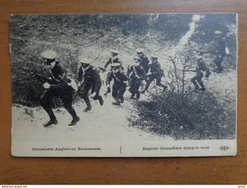 Postkaart Militaria, Grenadiers Anglais en embuscade