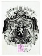 Carte maximum  armoirie de la Belgique (Post-0030), Timbres & Monnaies, Timbres | Timbres thématiques, Dynastie, Affranchi, Enlèvement ou Envoi