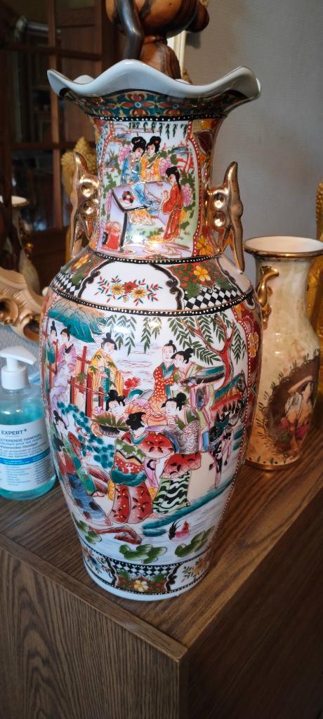 Mooie grote Chinese vaas., Antiquités & Art, Antiquités | Céramique & Poterie, Enlèvement