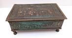 rare statue de boîte à cigares en bronze (Max Le Verrier), Antiquités & Art, Antiquités | Bronze & Cuivre, Enlèvement ou Envoi