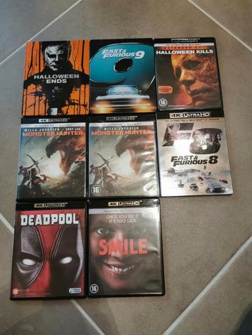 Lot 4k uhd blu ray films & steelbooks in nieuwstaat!!!!!!!!  beschikbaar voor biedingen