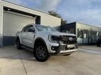 Ford Ranger 2.0 Bi 205pk / WILDTRAK / FULL OPTION / TREKHAAK, Auto's, Ford, Automaat, 4 cilinders, Leder, Zilver of Grijs