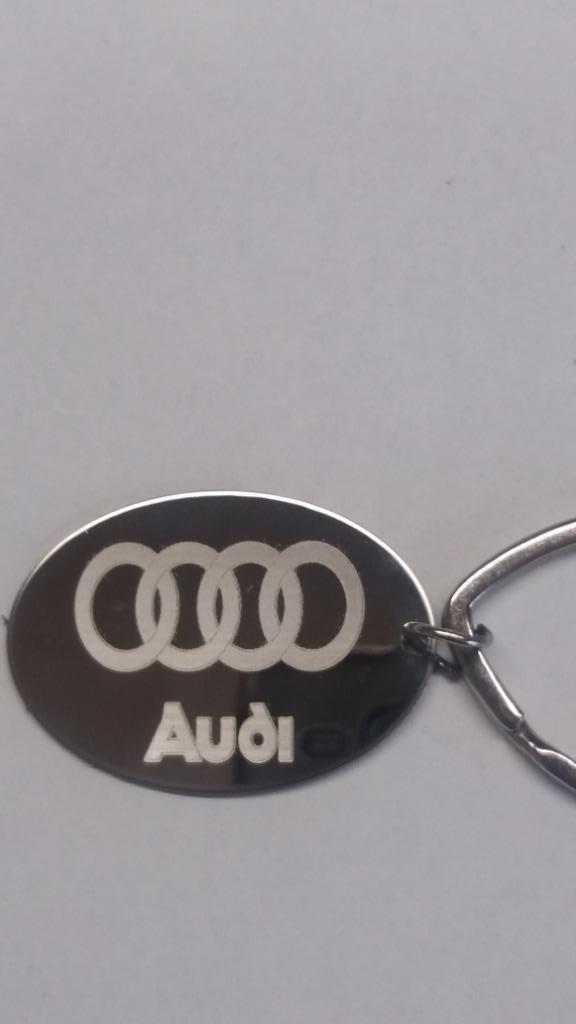 Stalen sleutelhanger: AUDI, Verzamelen, Sleutelhangers, Merk, Ophalen of Verzenden