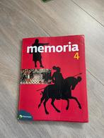 Memoria 4, Boeken, Schoolboeken, Gelezen, Ophalen of Verzenden