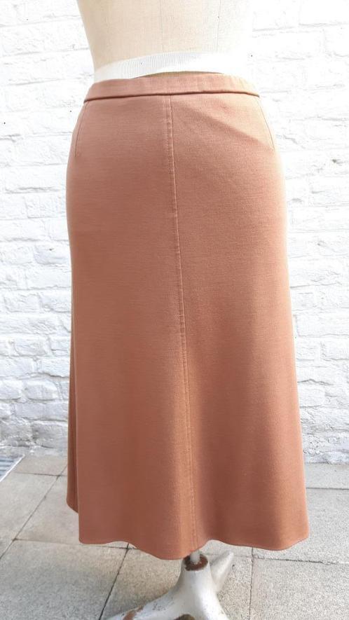 Bruine rok Lucia 48, Kleding | Dames, Rokken, Zo goed als nieuw, Maat 46/48 (XL) of groter, Bruin, Onder de knie, Ophalen of Verzenden
