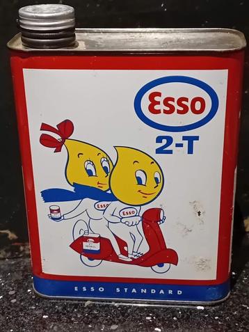 Très rare bidon d'huile ESSO 2T, Enlèvement ou Envoi, Comme neuf