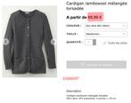 Gilet Damart NEUF ! (XL) 80% laine