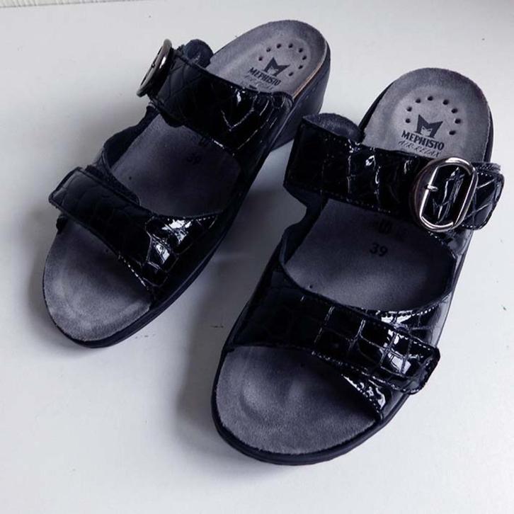Open damesslippers: maat 39., Kleding | Dames, Schoenen, Nieuw, Slippers, Zwart, Ophalen