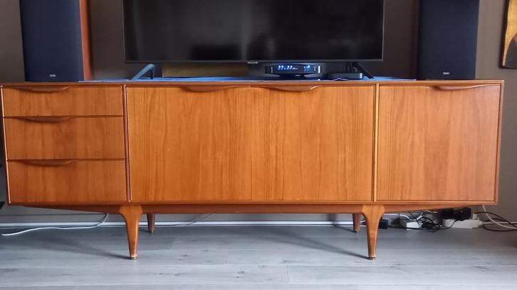 Vintage McIntosh dressoir jaren ‘60, Huis en Inrichting, Kasten | Dressoirs, Gebruikt, 200 cm of meer, 25 tot 50 cm, Met lade(s)