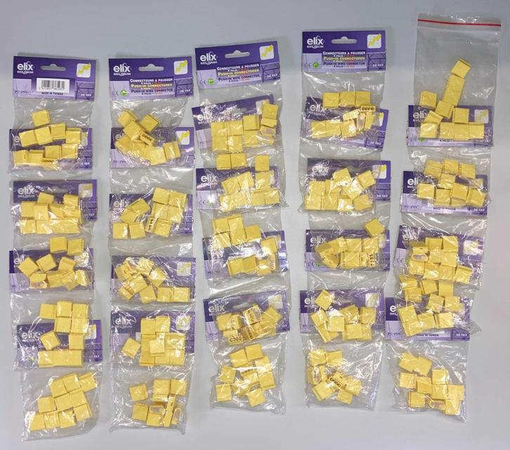 Set van 668 nieuwe ELIX-connectoren om in te pluggen, Hobby en Vrije tijd, Elektronica-componenten, Nieuw, Ophalen of Verzenden