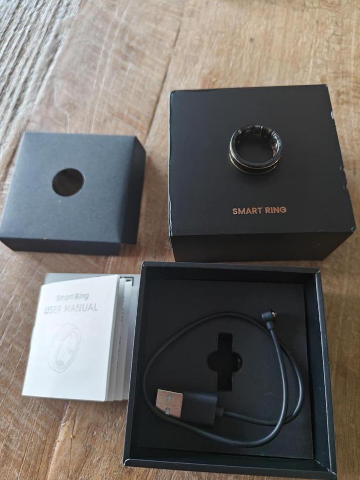 smart ring, Handtassen en Accessoires, Activity trackers, Nieuw, Android, Zwart, Waterdicht, Ophalen of Verzenden