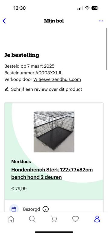 Hondenbench xxxl, Dieren en Toebehoren, Hondenbenches, Ophalen, Zo goed als nieuw