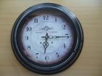 Mooie ronde wandklok diameter 44cm (werkt op 1 batterij), Ophalen of Verzenden, Zo goed als nieuw, Analoog, Wandklok