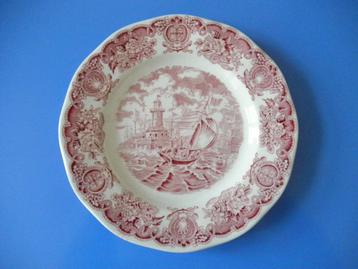 Assiette marine Hand engraving - Historical Ports of England