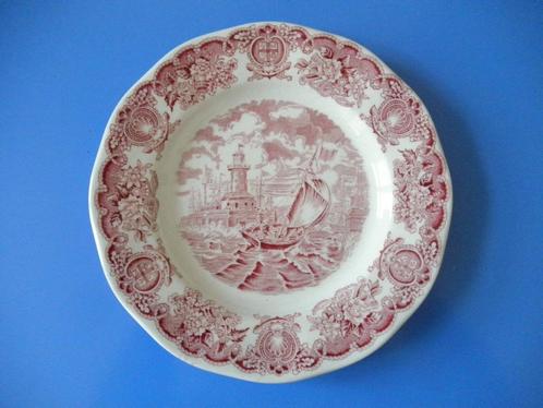 Assiette marine Hand engraving - Historical Ports of England, Antiek en Kunst, Antiek | Wandborden en Tegels, Ophalen of Verzenden