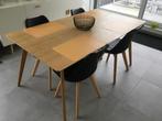 Tafel en 4 stoelen, Huis en Inrichting, Tafels | Eettafels, 50 tot 100 cm, Eikenhout, 150 tot 200 cm, Modern