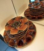 Prachtige oesterservice „SARREGUEMINES France”, Antiek en Kunst, Ophalen of Verzenden