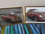 2 unieke foto's oldtimer Porsche 356 van 1954  te koop, Auto's, Handgeschakeld, Particulier, 2 deurs, Te koop