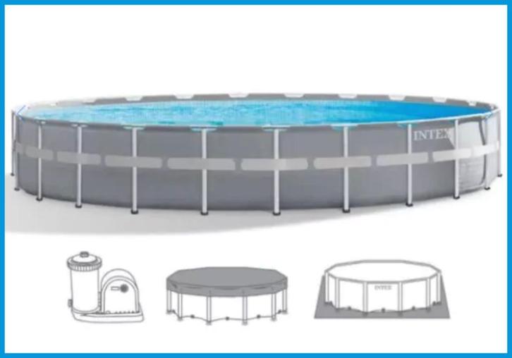 GRANDE PISCINE 6,10 M x 1,35M, Tuin en Terras, Zwembaden, Zo goed als nieuw, Opzetzwembad, 120 cm of meer, 400 cm of meer, 300 cm of meer