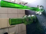 2 groene vaasjes, Huis en Inrichting, Woonaccessoires | Vazen, Ophalen, Zo goed als nieuw