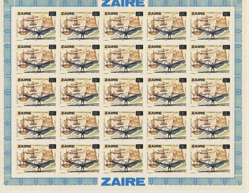 ZAIRE OBP 1258** COMPLETE SHEET LUCHTVAART SABENA, Postzegels en Munten, Postzegels | Afrika, Postfris, Ophalen of Verzenden