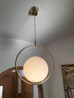 Hanglamp gouden afwerking bol glas, Huis en Inrichting, Ophalen, Zo goed als nieuw